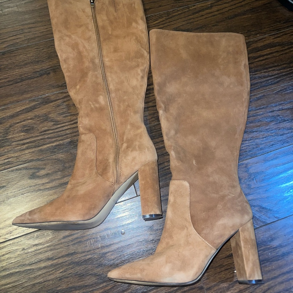 Marc fisher suede knee high boots